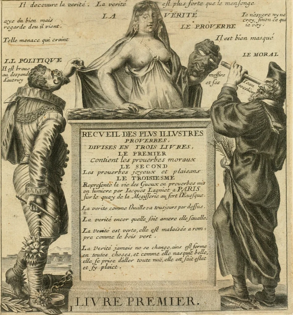 An illustration from Recueil des plus illustres proverbes, divises en trois livres ..., 1657, leaf 10