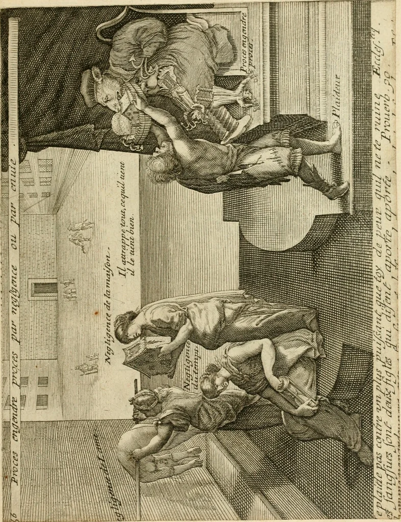 An illustration from Recueil des plus illustres proverbes, divises en trois livres ..., 1657, leaf 108