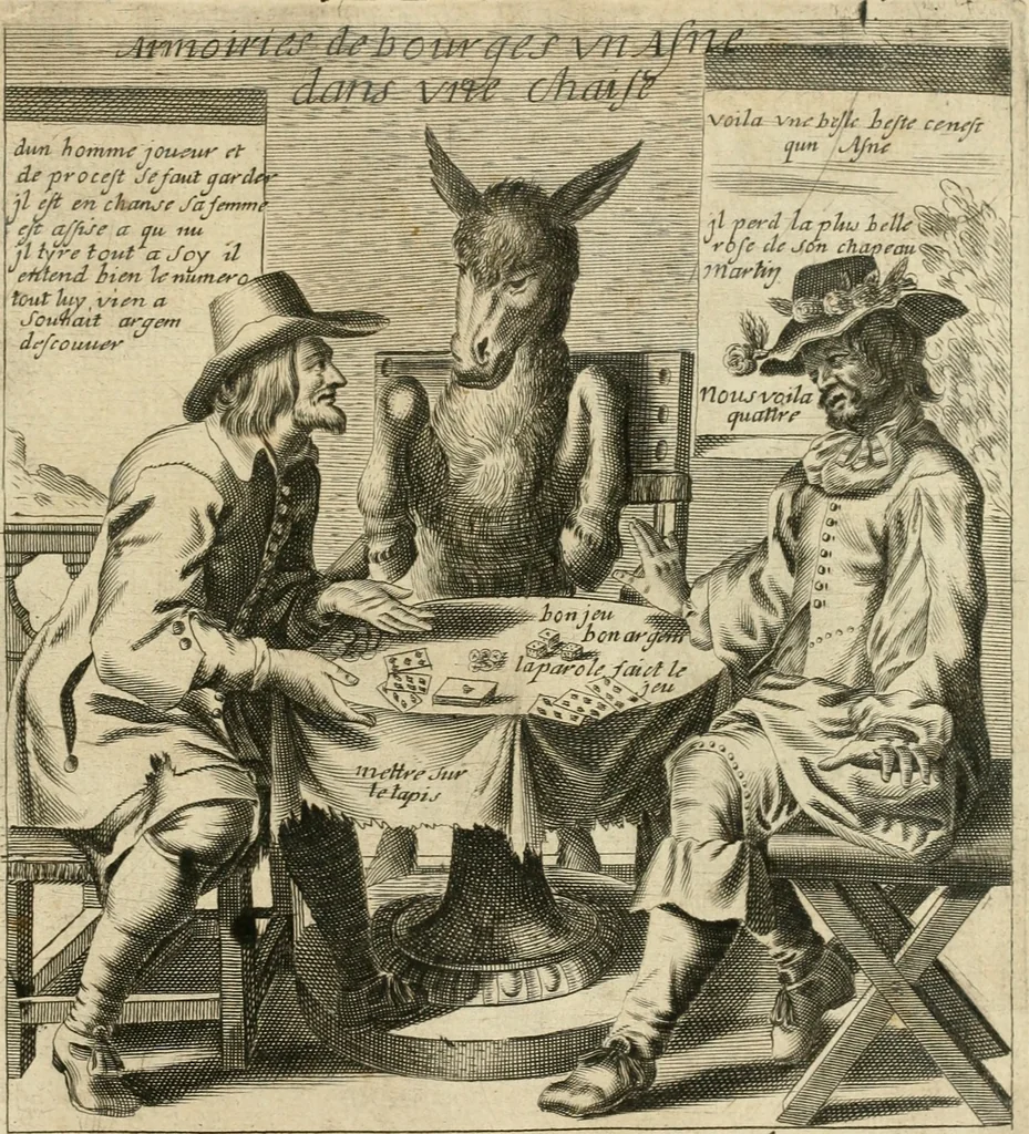 An illustration from Recueil des plus illustres proverbes, divises en trois livres ..., 1657, leaf 120