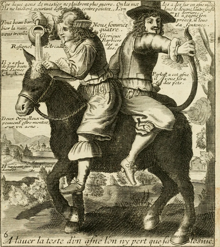 An illustration from Recueil des plus illustres proverbes, divises en trois livres ..., 1657, leaf 128