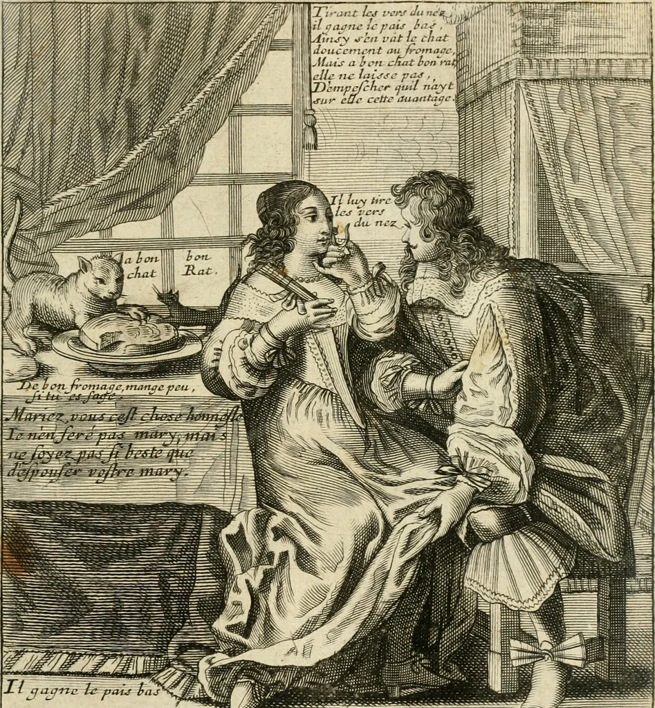 An illustration from Recueil des plus illustres proverbes, divises en trois livres ..., 1657, leaf 130
