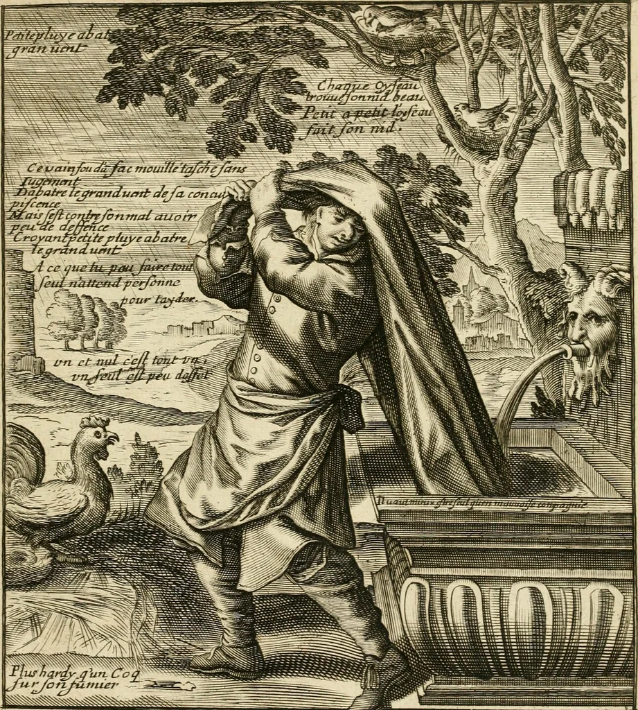 An illustration from Recueil des plus illustres proverbes, divises en trois livres ..., 1657, leaf 134