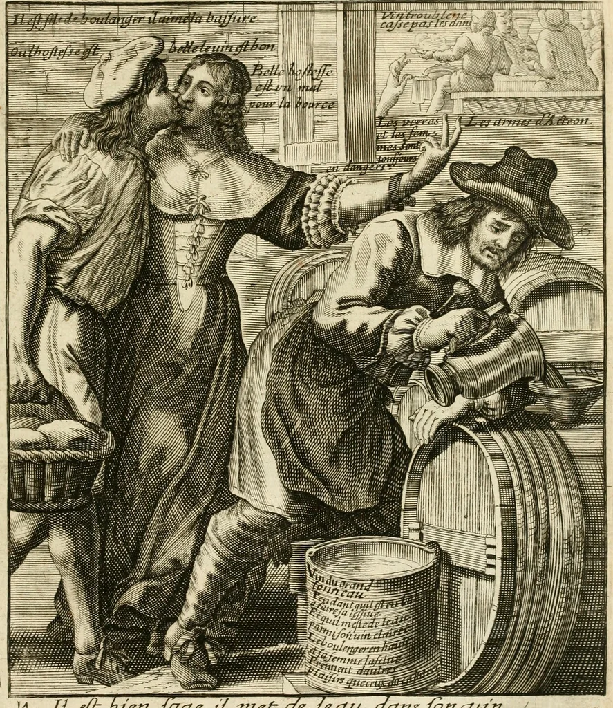 An illustration from Recueil des plus illustres proverbes, divises en trois livres ..., 1657, leaf 142