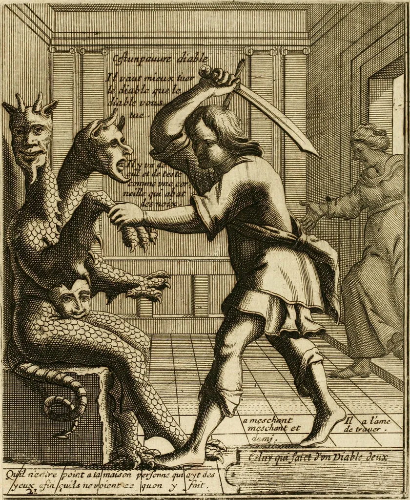 An illustration from Recueil des plus illustres proverbes, divises en trois livres ..., 1657, leaf 156