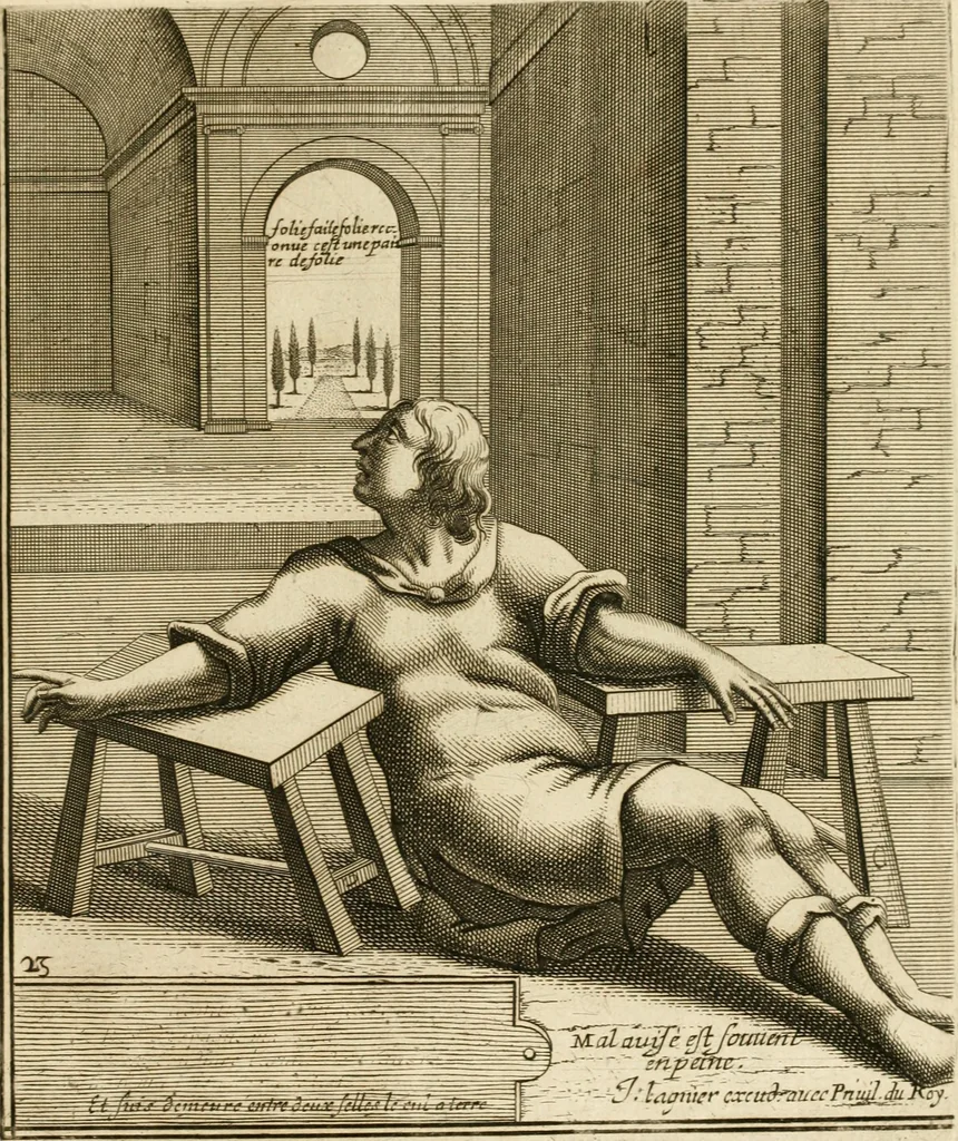 An illustration from Recueil des plus illustres proverbes, divises en trois livres ..., 1657, leaf 160