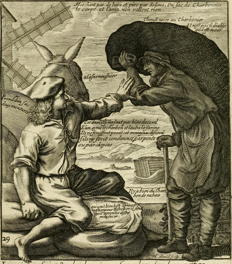 An illustration from Recueil des plus illustres proverbes, divises en trois livres ..., 1657, leaf 172