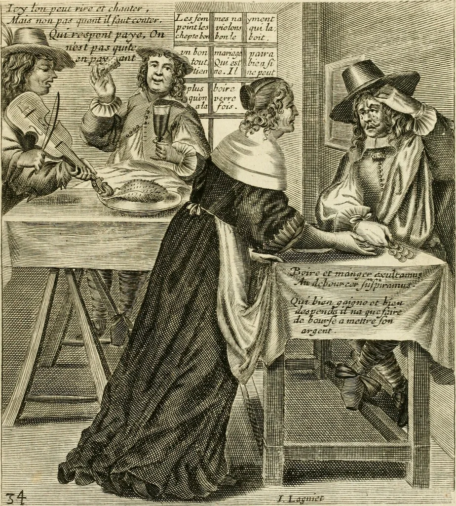 An illustration from Recueil des plus illustres proverbes, divises en trois livres ..., 1657, leaf 182