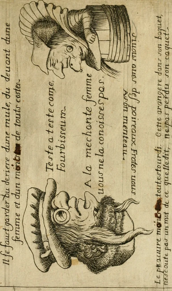 An illustration from Recueil des plus illustres proverbes, divises en trois livres ..., 1657, leaf 202