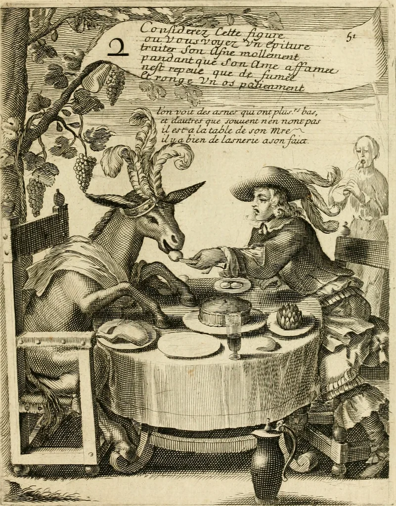 An illustration from Recueil des plus illustres proverbes, divises en trois livres ..., 1657, leaf 208