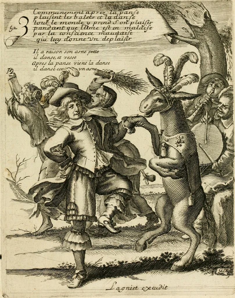 An illustration from Recueil des plus illustres proverbes, divises en trois livres ..., 1657, leaf 210