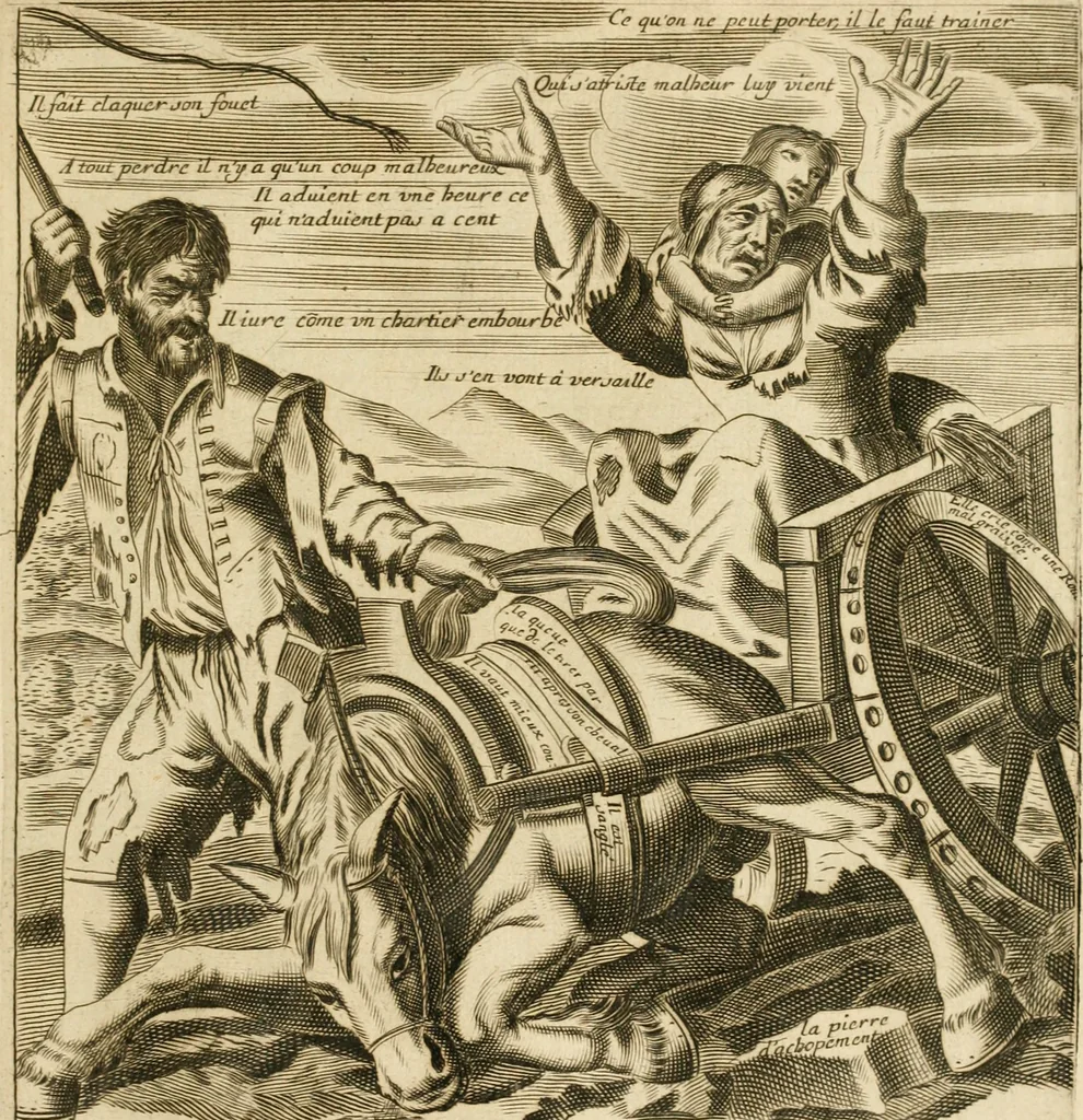 An illustration from Recueil des plus illustres proverbes, divises en trois livres ..., 1657, leaf 252