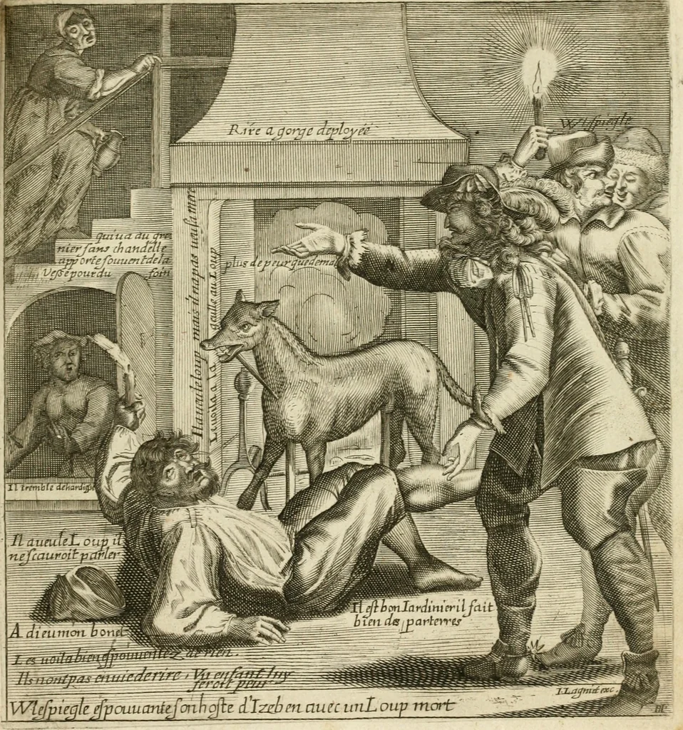An illustration from Recueil des plus illustres proverbes, divises en trois livres ..., 1657, leaf 312