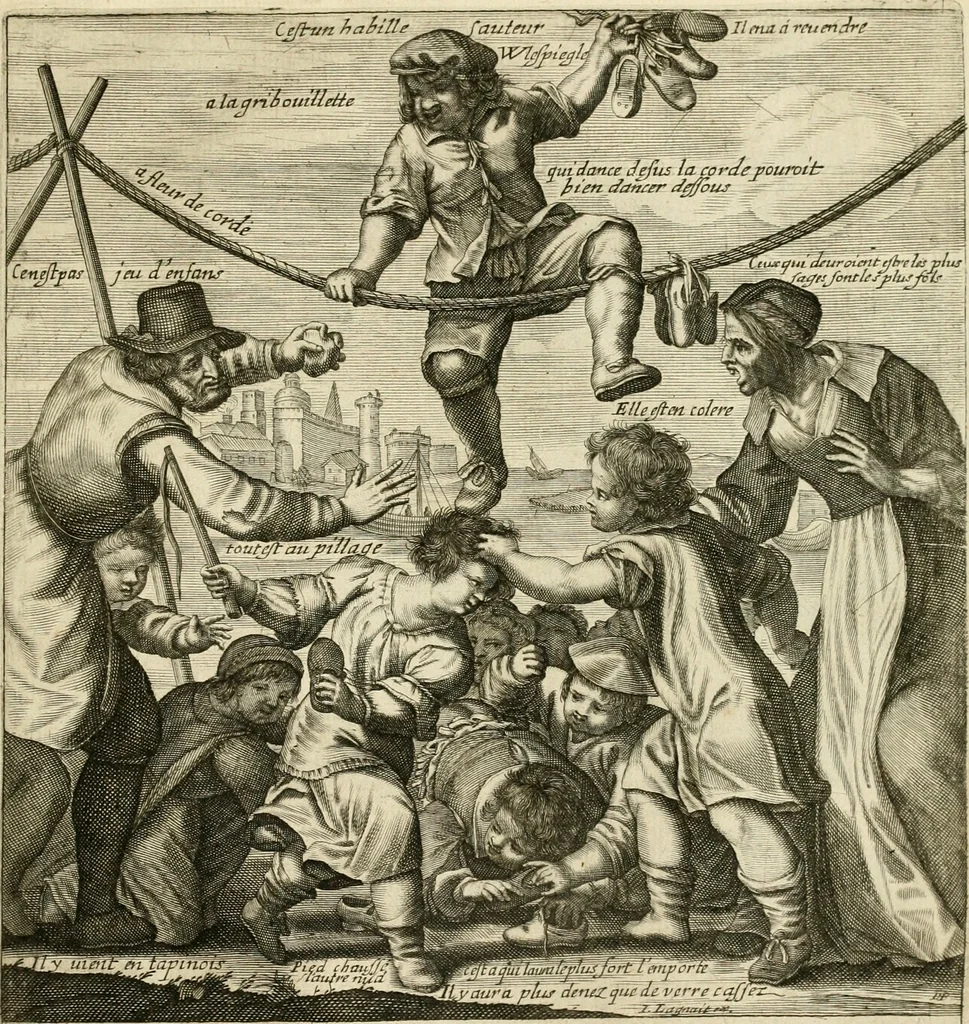 An illustration from Recueil des plus illustres proverbes, divises en trois livres ..., 1657, leaf 316