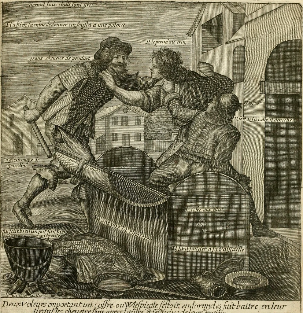 An illustration from Recueil des plus illustres proverbes, divises en trois livres ..., 1657, leaf 318
