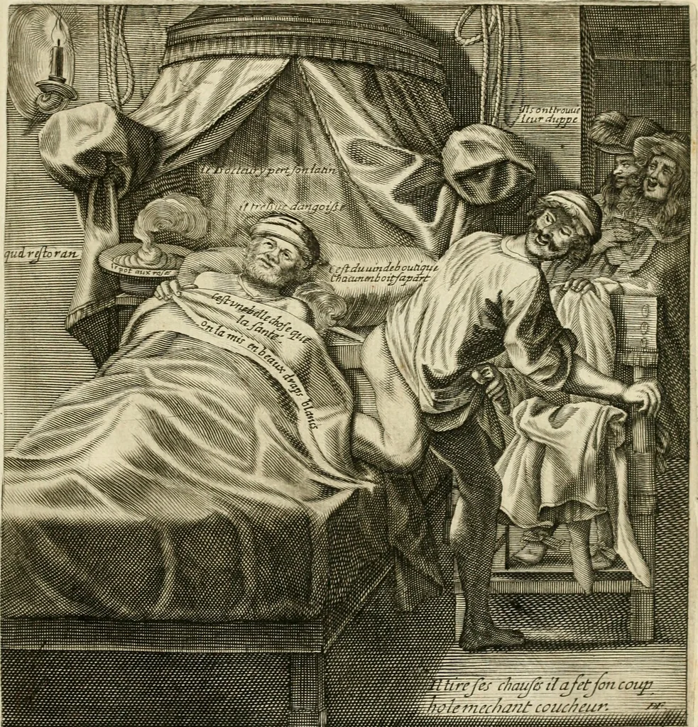 An illustration from Recueil des plus illustres proverbes, divises en trois livres ..., 1657, leaf 328