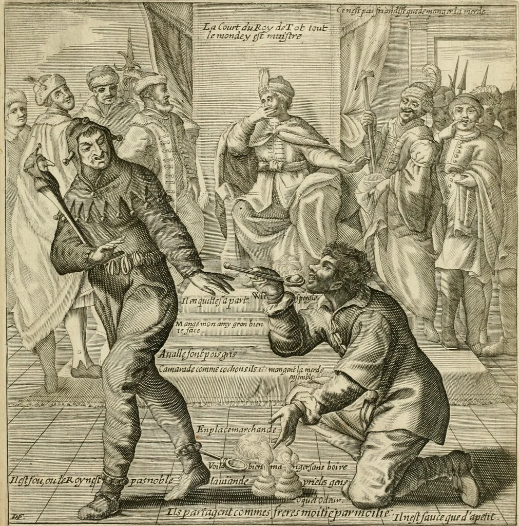 An illustration from Recueil des plus illustres proverbes, divises en trois livres ..., 1657, leaf 332