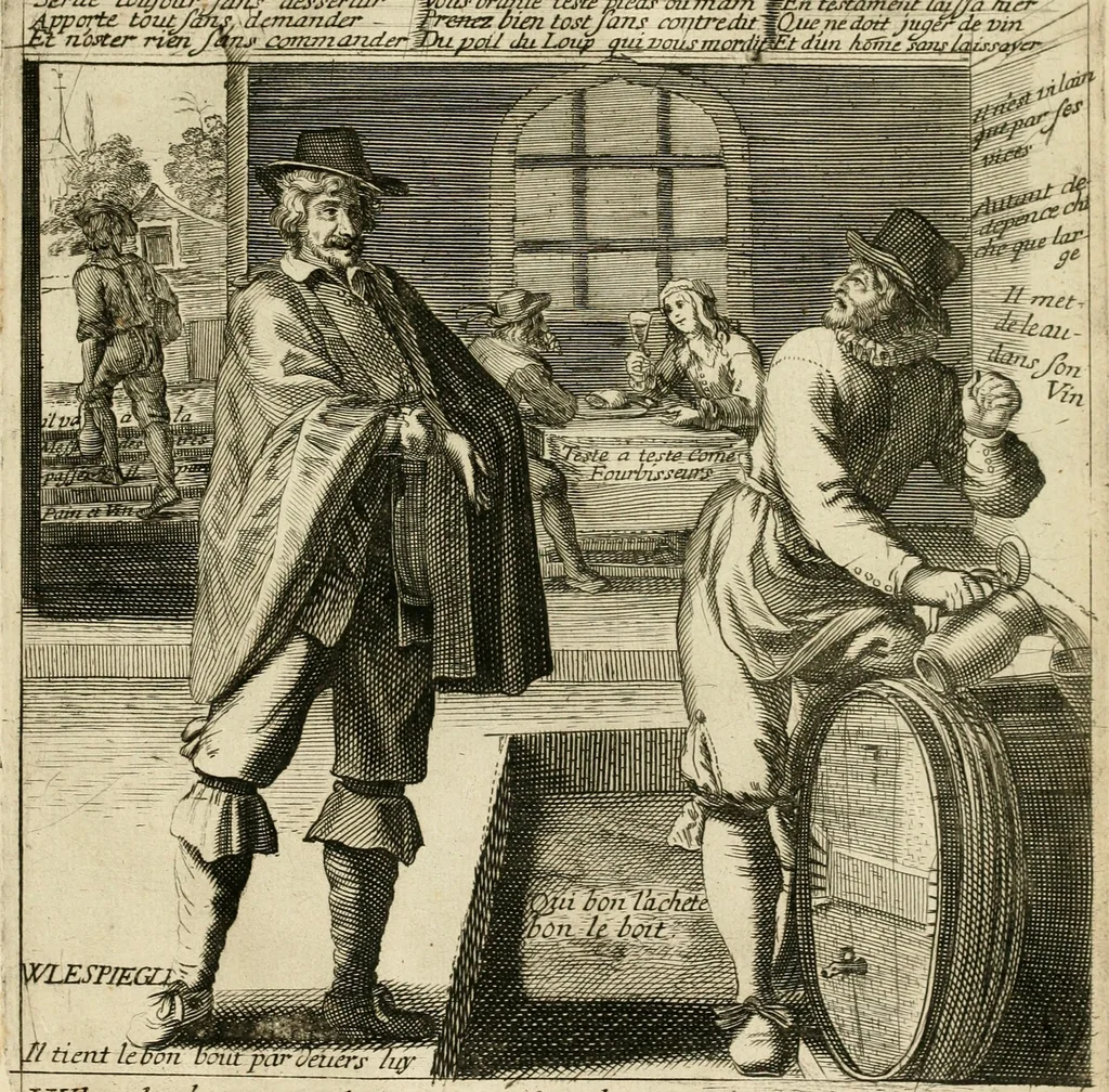 An illustration from Recueil des plus illustres proverbes, divises en trois livres ..., 1657, leaf 338