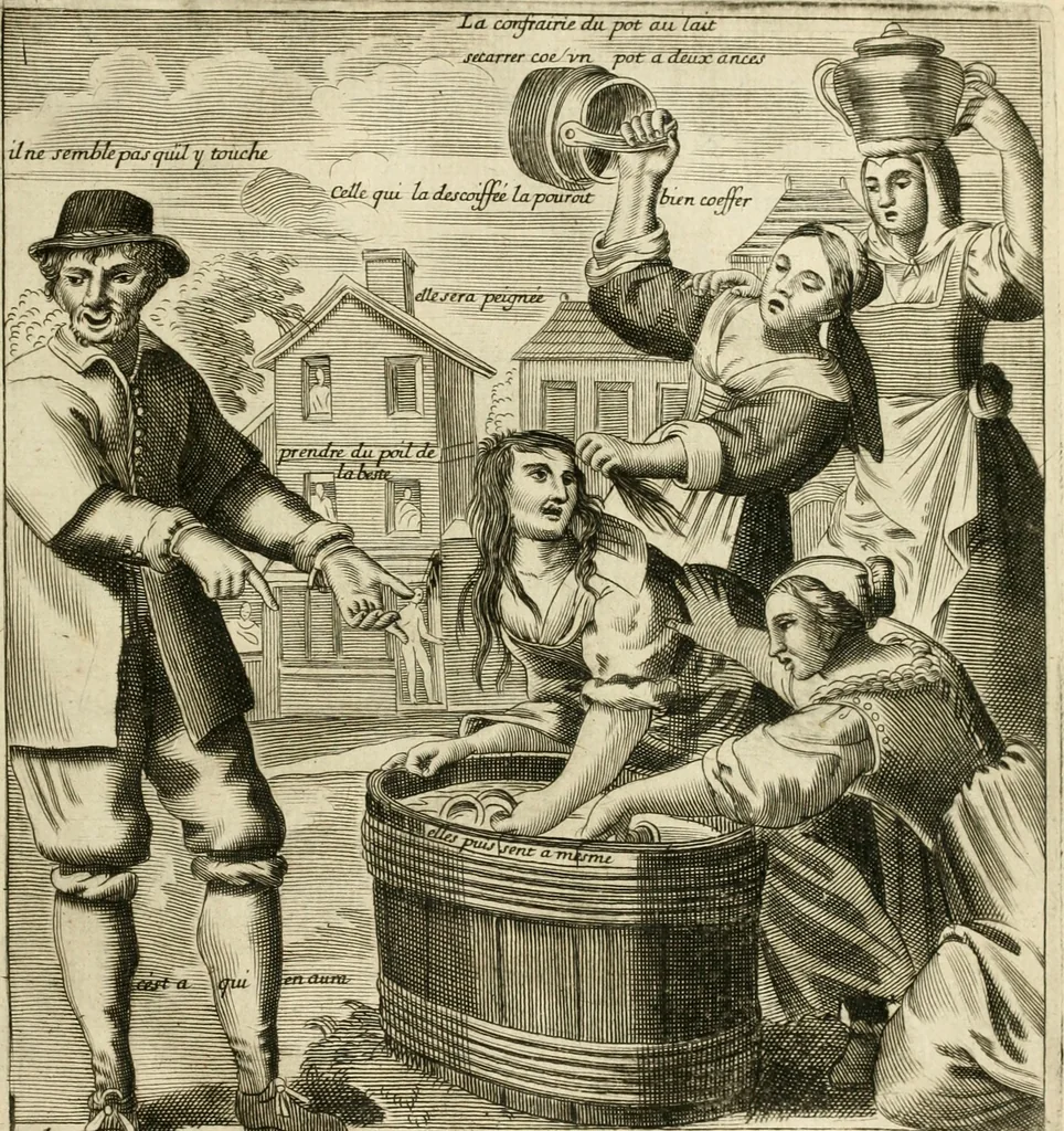 An illustration from Recueil des plus illustres proverbes, divises en trois livres ..., 1657, leaf 342