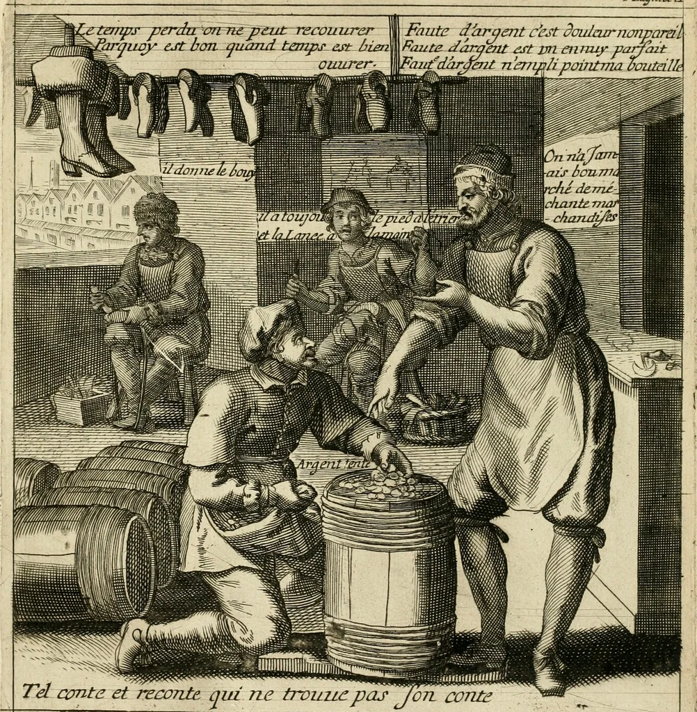 An illustration from Recueil des plus illustres proverbes, divises en trois livres ..., 1657, leaf 348