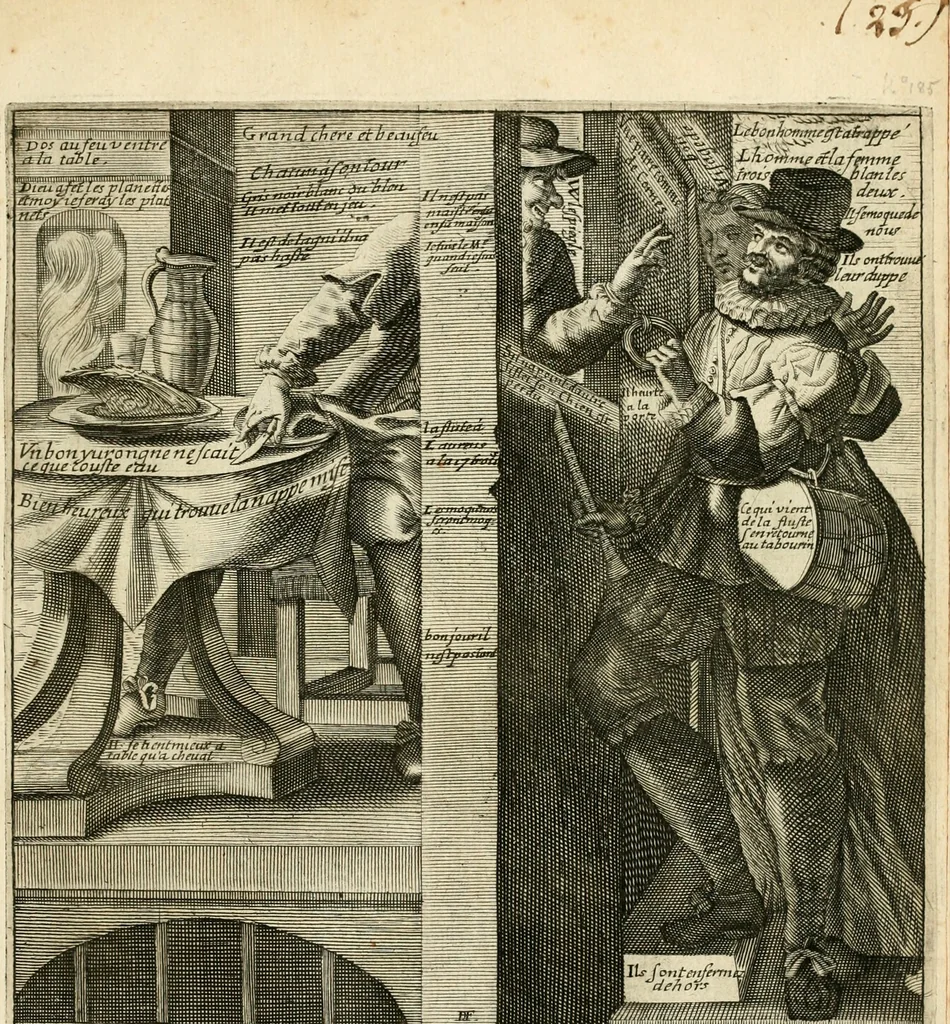 An illustration from Recueil des plus illustres proverbes, divises en trois livres ..., 1657, leaf 358