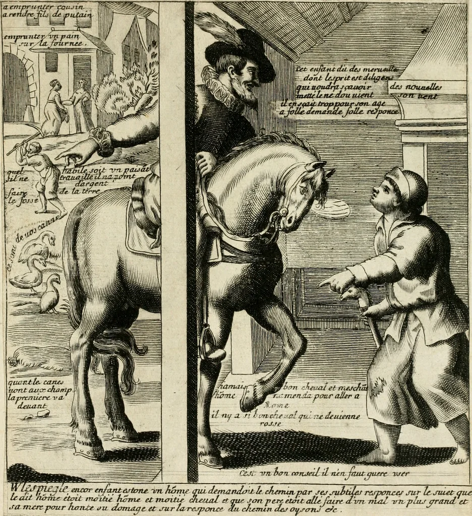 An illustration from Recueil des plus illustres proverbes, divises en trois livres ..., 1657, leaf 368