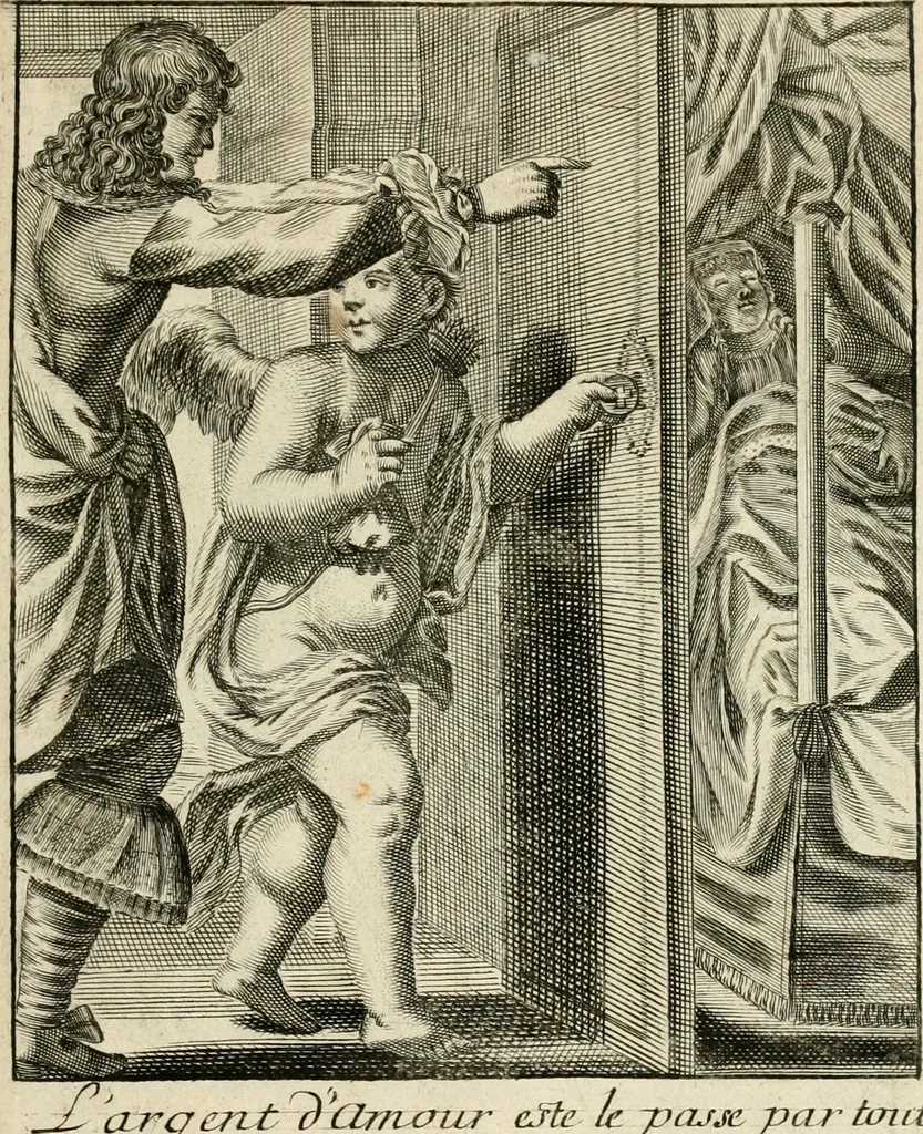An illustration from Recueil des plus illustres proverbes, divises en trois livres ..., 1657, leaf 380