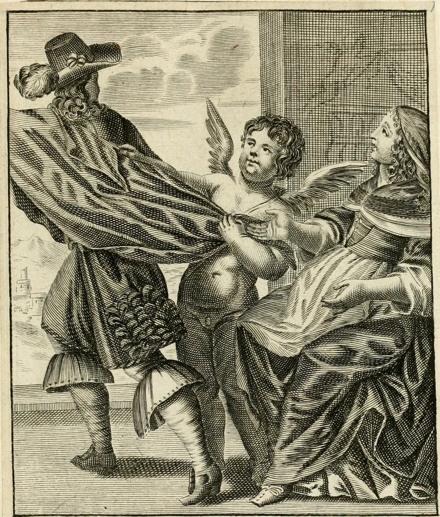 An illustration from Recueil des plus illustres proverbes, divises en trois livres ..., 1657, leaf 384