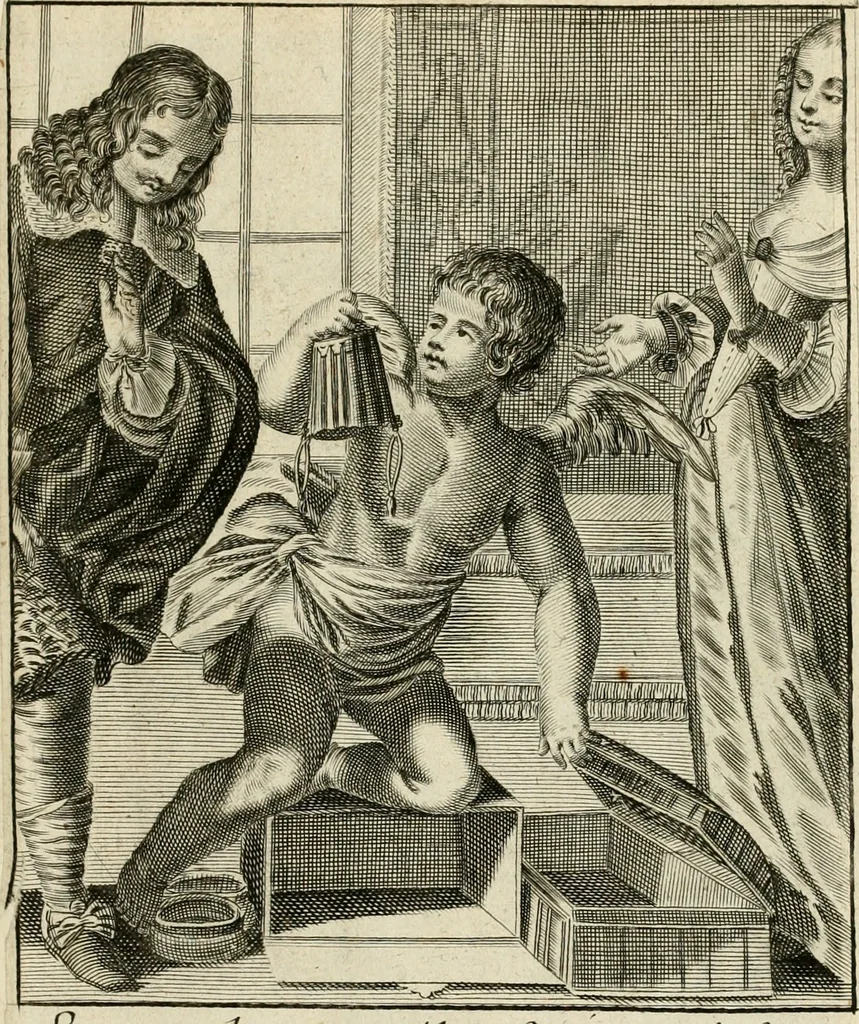 An illustration from Recueil des plus illustres proverbes, divises en trois livres ..., 1657, leaf 386