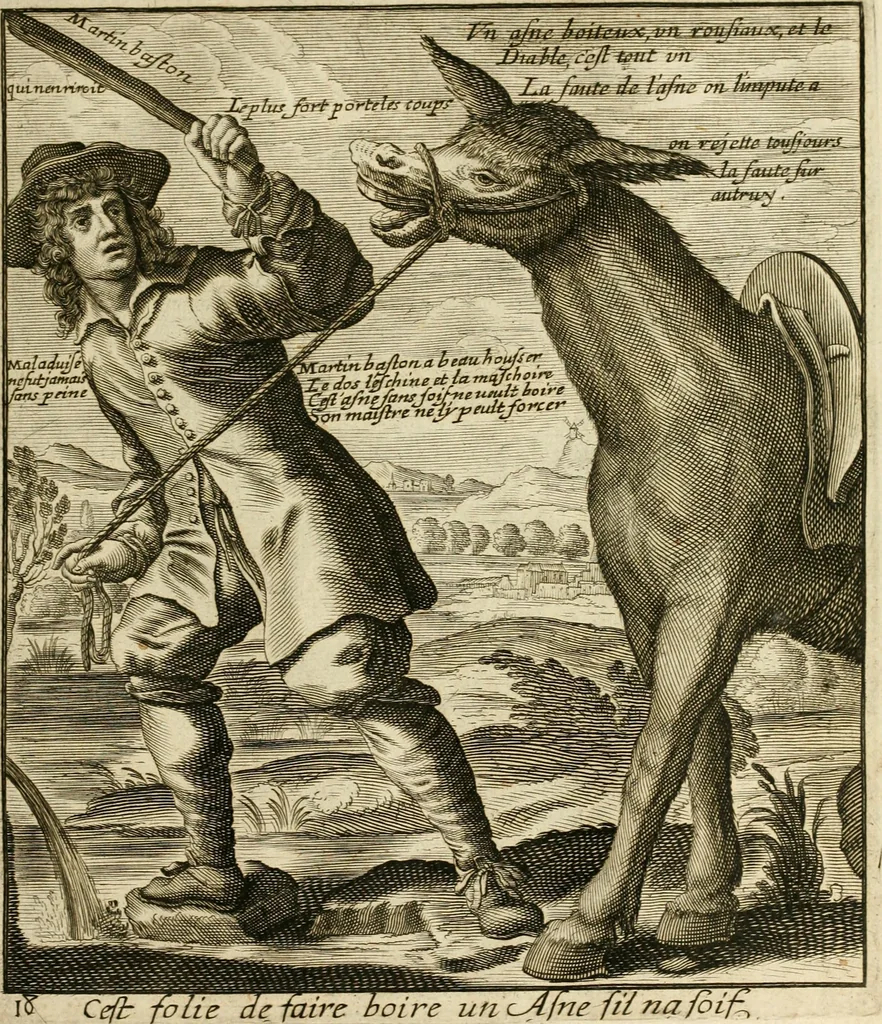 An illustration from Recueil des plus illustres proverbes, divises en trois livres ..., 1657, leaf 42