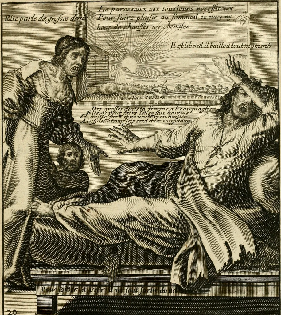 An illustration from Recueil des plus illustres proverbes, divises en trois livres ..., 1657, leaf 46