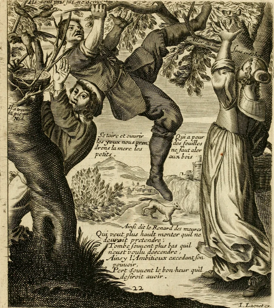 An illustration from Recueil des plus illustres proverbes, divises en trois livres ..., 1657, leaf 50