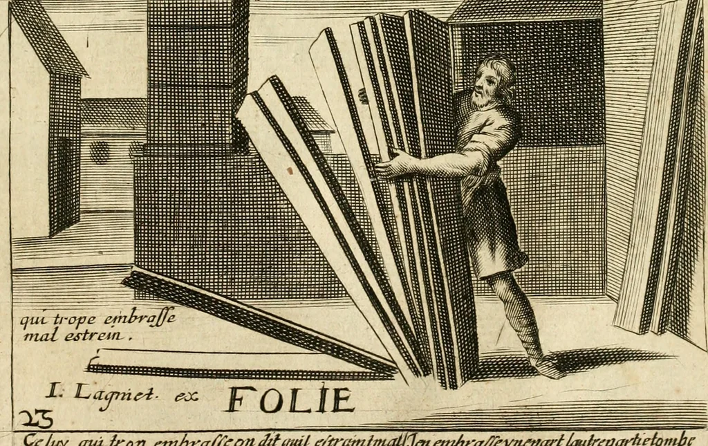 An illustration from Recueil des plus illustres proverbes, divises en trois livres ..., 1657, leaf 52