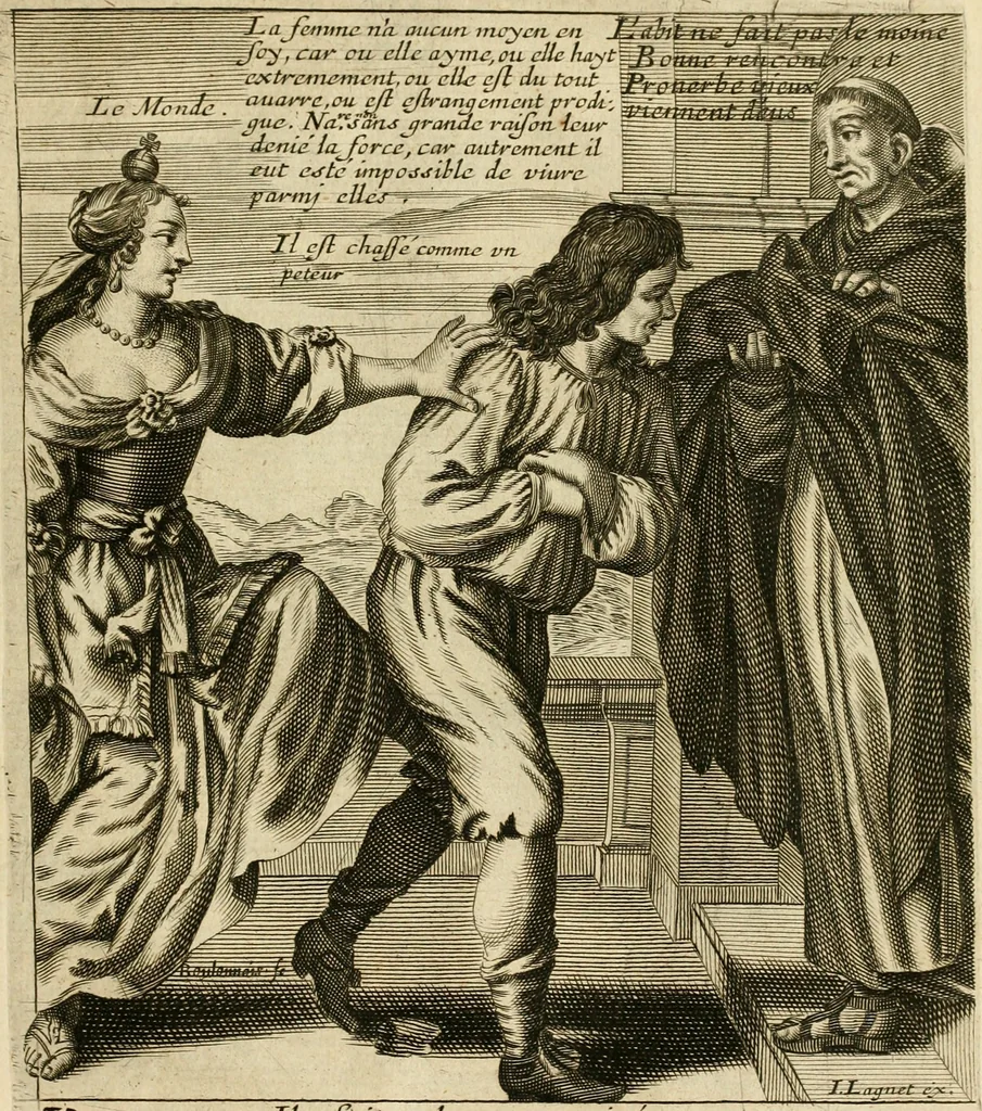 An illustration from Recueil des plus illustres proverbes, divises en trois livres ..., 1657, leaf 64