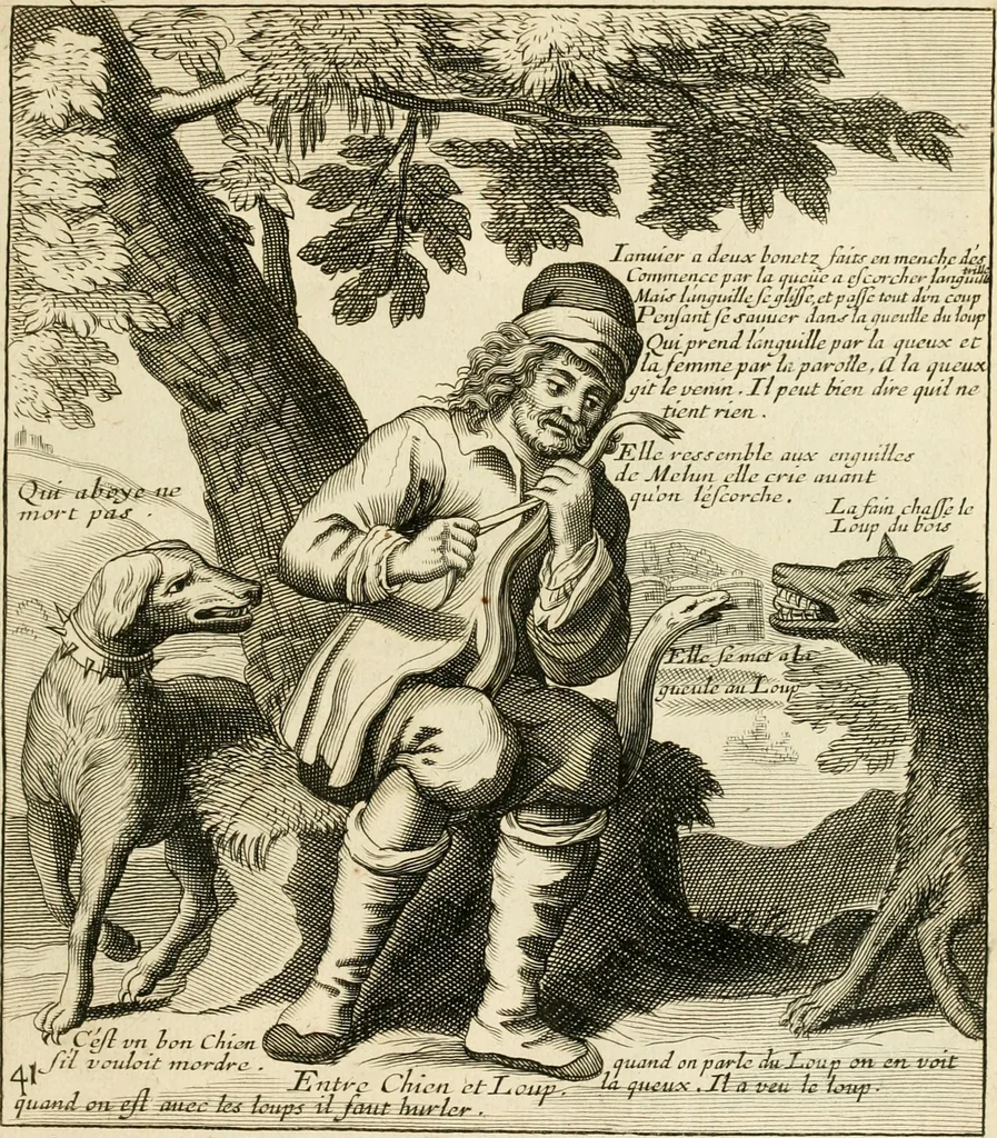 An illustration from Recueil des plus illustres proverbes, divises en trois livres ..., 1657, leaf 80