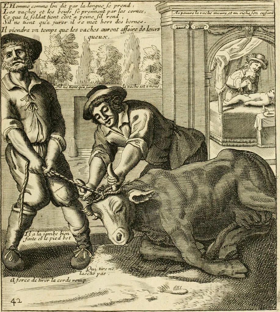 An illustration from Recueil des plus illustres proverbes, divises en trois livres ..., 1657, leaf 82