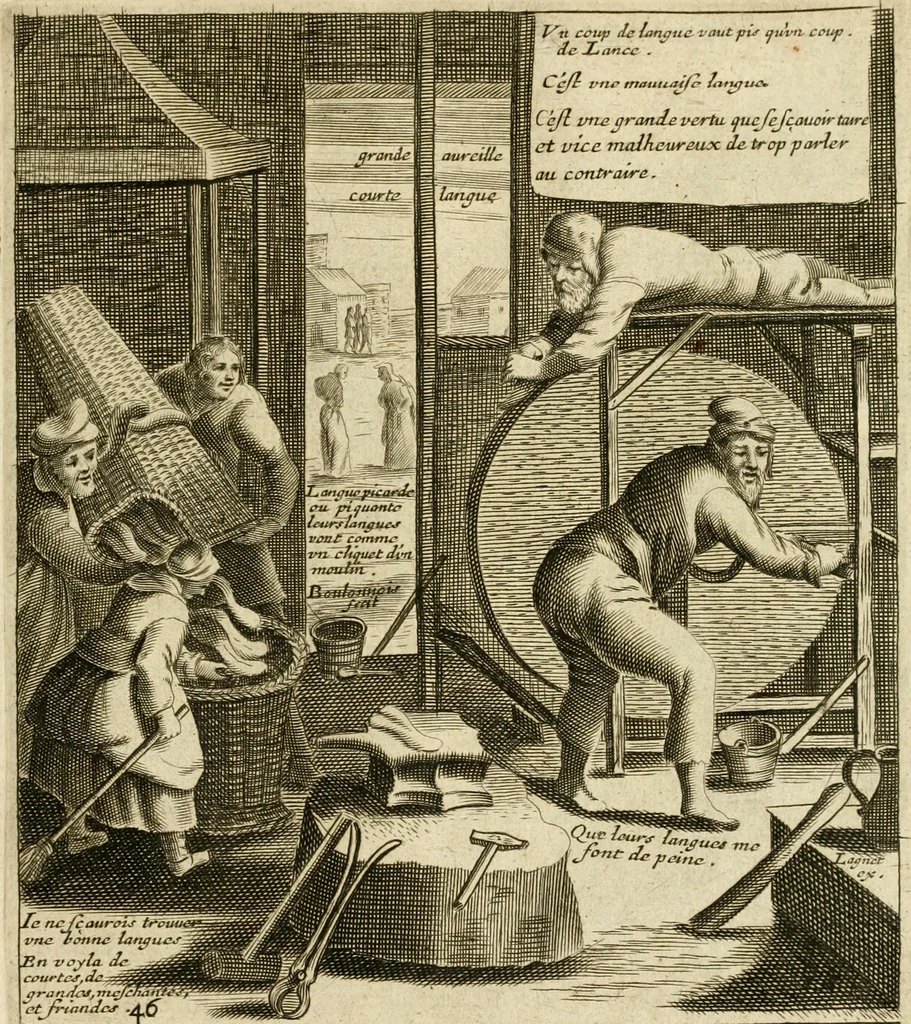 An illustration from Recueil des plus illustres proverbes, divises en trois livres ..., 1657, leaf 90