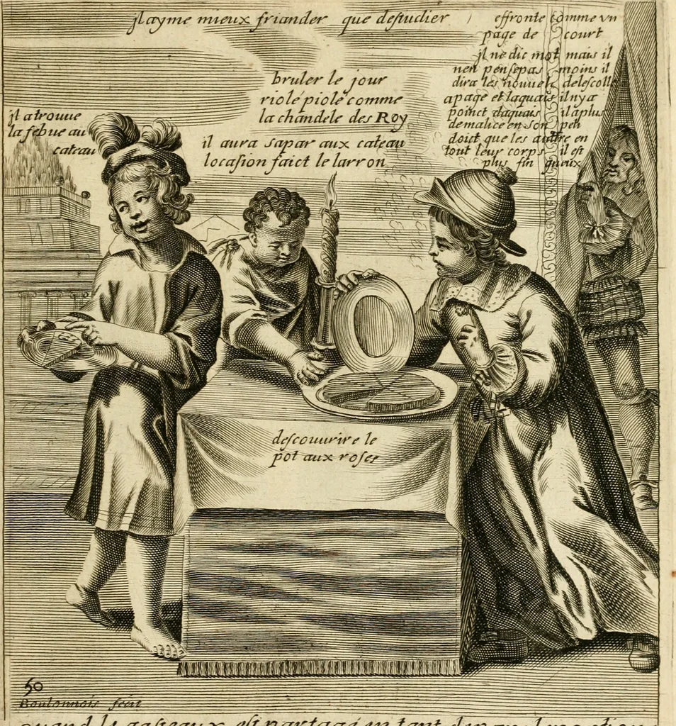 An illustration from Recueil des plus illustres proverbes, divises en trois livres ..., 1657, leaf 96