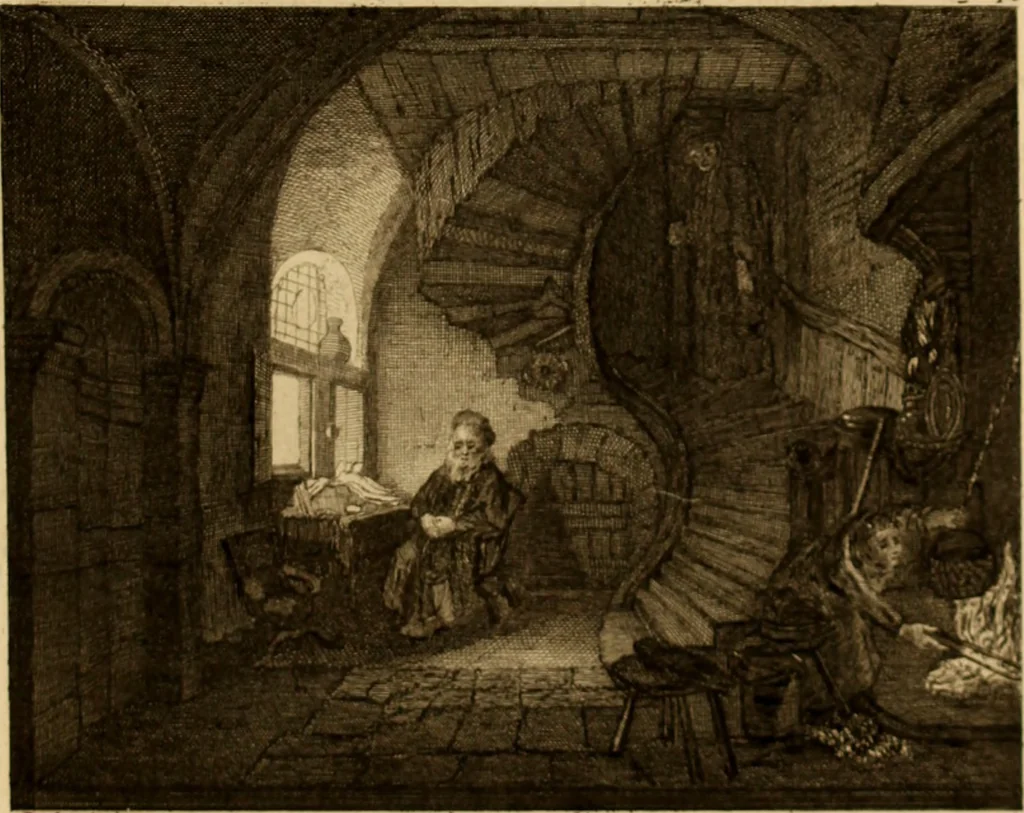 An illustration from Recueil d'estampes gravées d'après les tableaux du cabinet de Monseigneur le duc de Choiseul, 1771, leaf 110