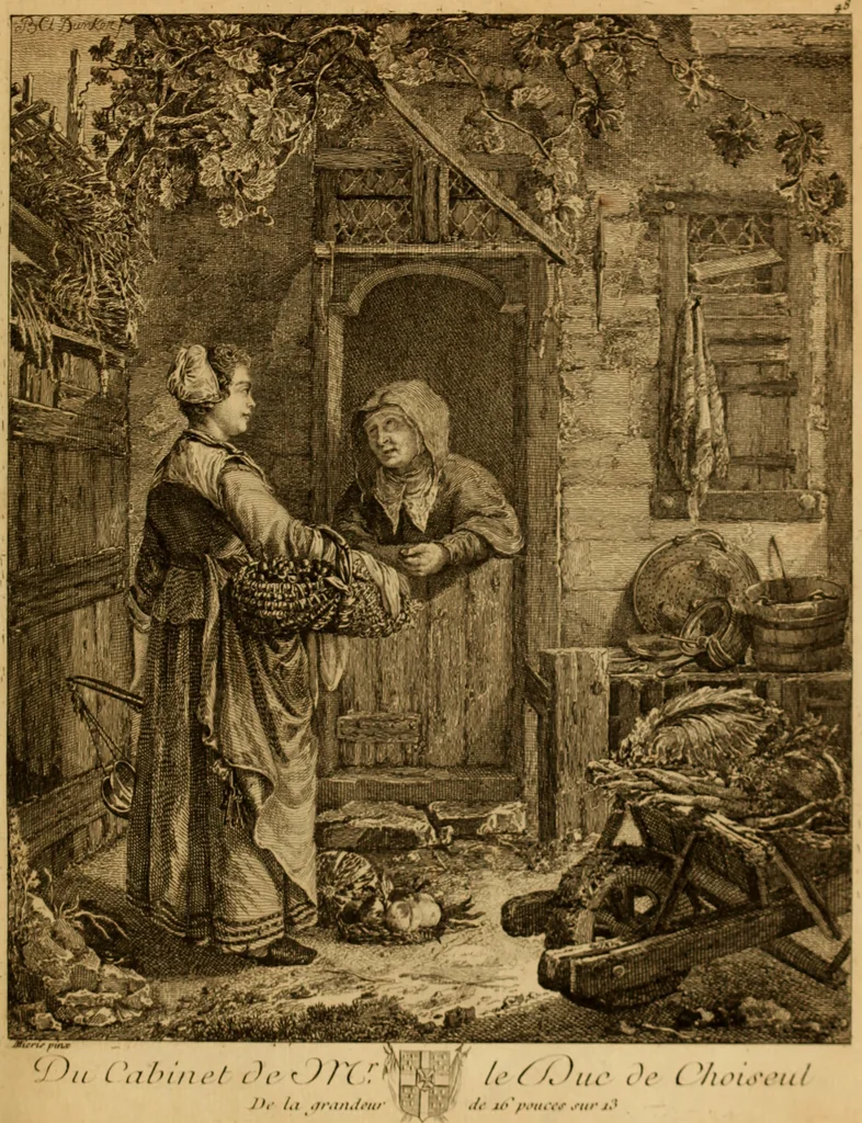 An illustration from Recueil d'estampes gravées d'après les tableaux du cabinet de Monseigneur le duc de Choiseul, 1771, leaf 116