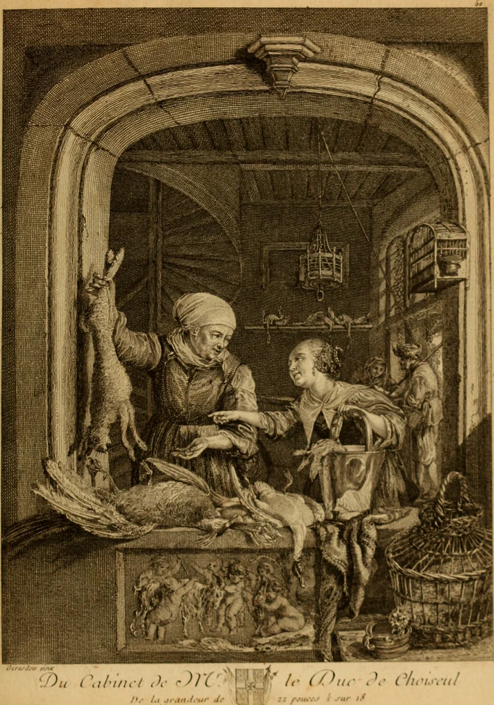 An illustration from Recueil d'estampes gravées d'après les tableaux du cabinet de Monseigneur le duc de Choiseul, 1771, leaf 120