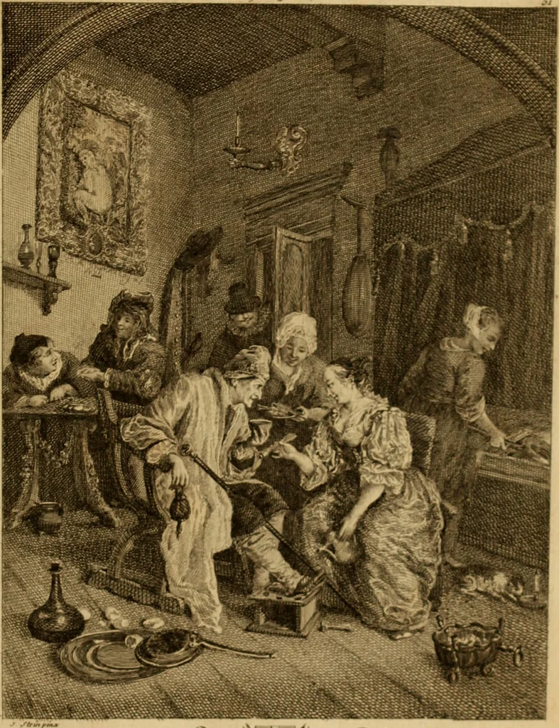 An illustration from Recueil d'estampes gravées d'après les tableaux du cabinet de Monseigneur le duc de Choiseul, 1771, leaf 122
