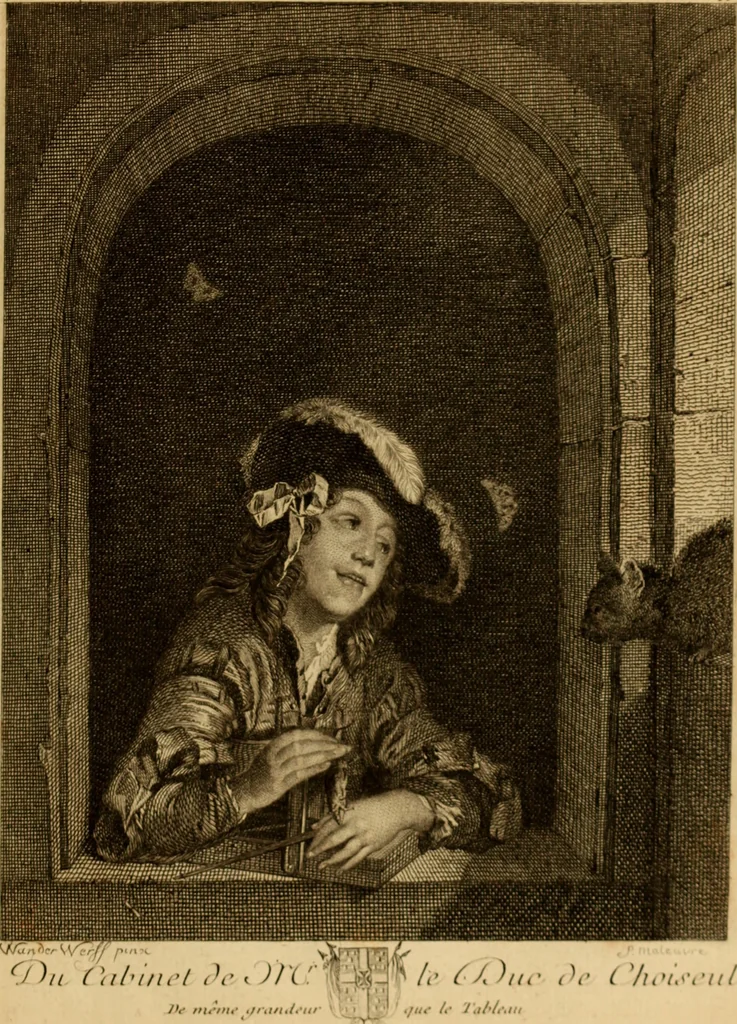 An illustration from Recueil d'estampes gravées d'après les tableaux du cabinet de Monseigneur le duc de Choiseul, 1771, leaf 126