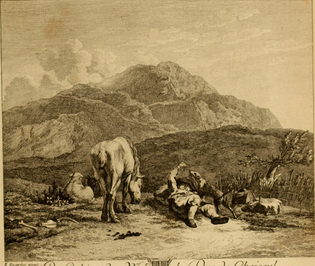 An illustration from Recueil d'estampes gravées d'après les tableaux du cabinet de Monseigneur le duc de Choiseul, 1771, leaf 132