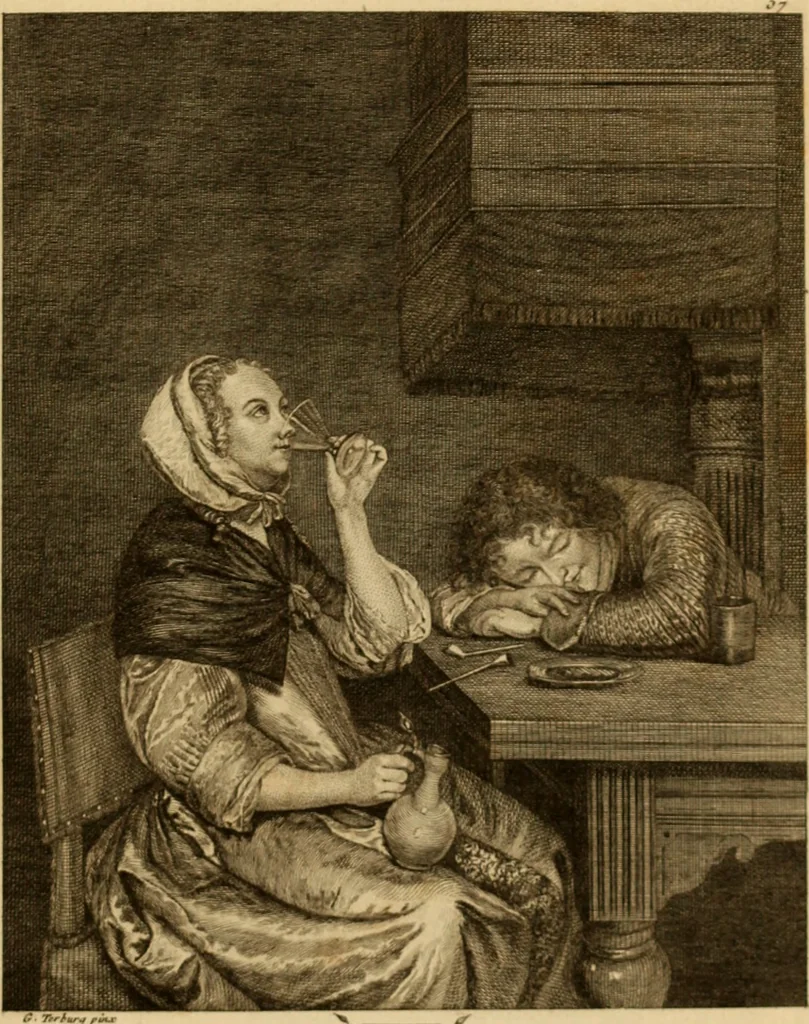 An illustration from Recueil d'estampes gravées d'après les tableaux du cabinet de Monseigneur le duc de Choiseul, 1771, leaf 134