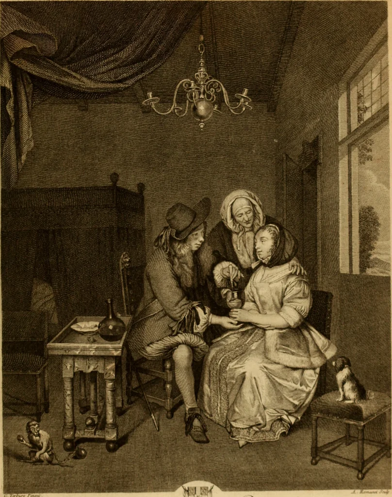 An illustration from Recueil d'estampes gravées d'après les tableaux du cabinet de Monseigneur le duc de Choiseul, 1771, leaf 142