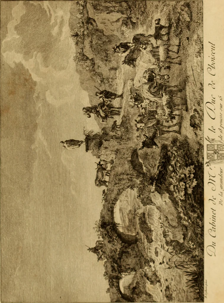 An illustration from Recueil d'estampes gravées d'après les tableaux du cabinet de Monseigneur le duc de Choiseul, 1771, leaf 154