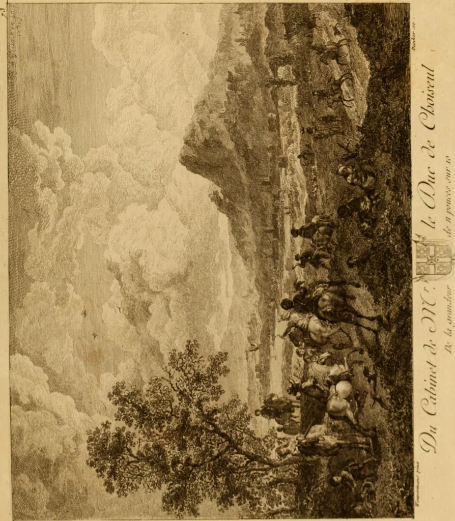 An illustration from Recueil d'estampes gravées d'après les tableaux du cabinet de Monseigneur le duc de Choiseul, 1771, leaf 170
