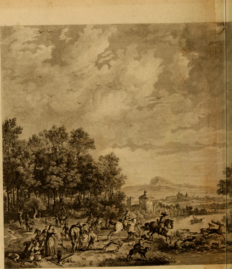 An illustration from Recueil d'estampes gravées d'après les tableaux du cabinet de Monseigneur le duc de Choiseul, 1771, leaf 173