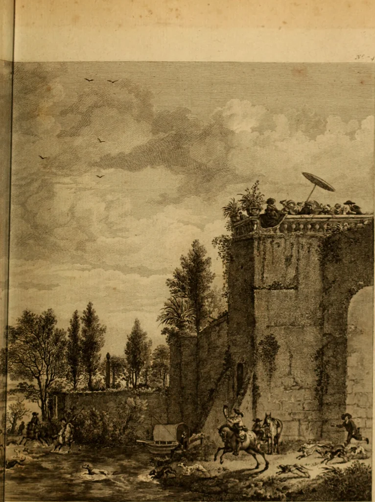 An illustration from Recueil d'estampes gravées d'après les tableaux du cabinet de Monseigneur le duc de Choiseul, 1771, leaf 174