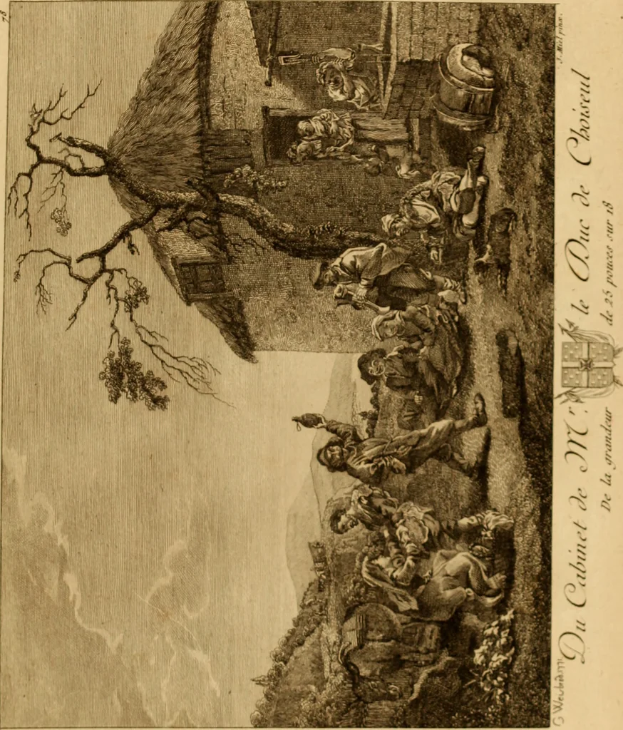 An illustration from Recueil d'estampes gravées d'après les tableaux du cabinet de Monseigneur le duc de Choiseul, 1771, leaf 184